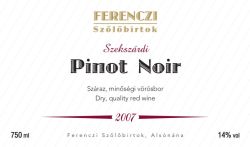 Szekszárdi Pinot Noir (2007)